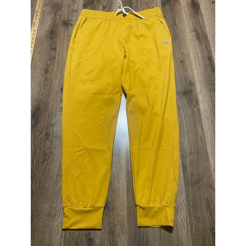 Moteepi Pants, Women's Size Large, Yellow, Tie Waist, Joggers